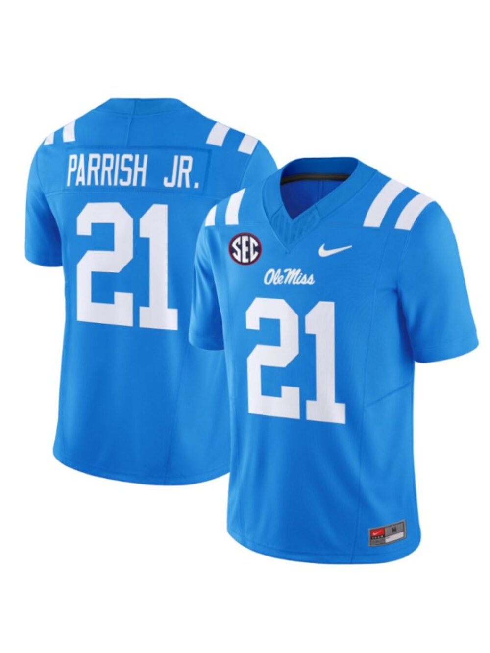 Kids Youths Henry Parrish Jr Blue White Stitched Jersey